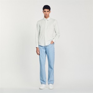 Sandro Classic shirt Light Blue | SN-SDO65071