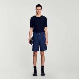 Sandro Denim shorts Raw-denim | SN-SDO65363