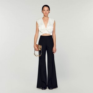 Sandro Flared pants Black | SN-SDO64762