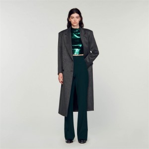 Sandro Flared pants Forest Green | SN-SDO64763