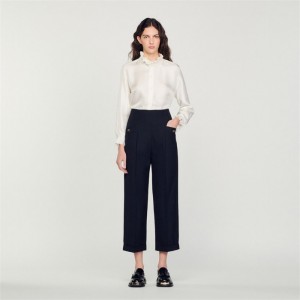 Sandro High-waisted pants Black | SN-SDO64790