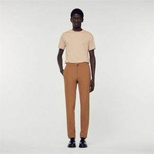 Sandro Jersey pants Camel | SN-SDO65349