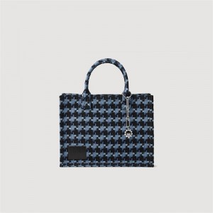 Sandro Kasbah tweed bag Blue / Black | SN-SDO64901