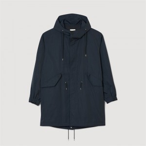 Sandro Long parka Navy Blue | SN-SDO65201