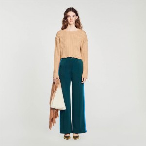 Sandro Oversized cropped sweater Beige | SN-SDO64562