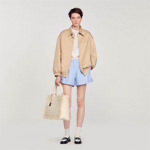 Sandro Short parka Beige | SN-SDO64487