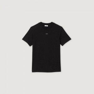 Sandro Short-sleeved T-shirt Black | SN-SDO65131