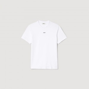 Sandro Short-sleeved T-shirt White | SN-SDO65127