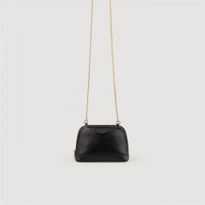 Sandro Smooth leather Rittah bag Black | SN-SDO64859