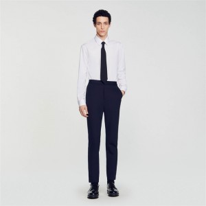 Sandro Suit trousers Navy Blue | SN-SDO65241