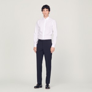 Sandro Tuxedo pants Navy Blue | SN-SDO65218