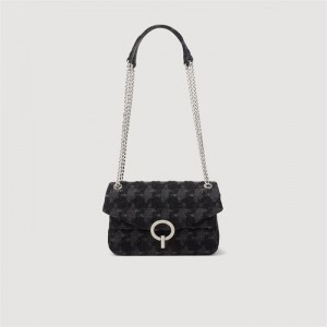 Sandro Tweed YZA bag Black | SN-SDO64880