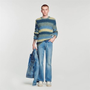 Sandro Wool and alpaca sweater Blue | SN-SDO65268