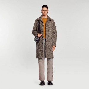 Sandro Wool coat Brown | SN-SDO65190