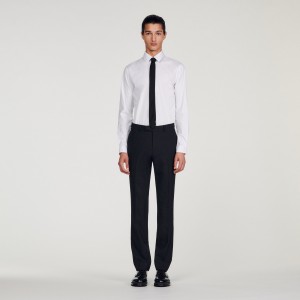 Sandro Wool suit trousers Dark Grey | SN-SDO65205