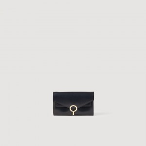 Sandro Yza Pocket clutch bag Black | SN-SDO64864