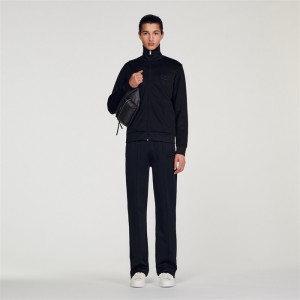 Sandro Zip-up cardigan Black | SN-SDO65266