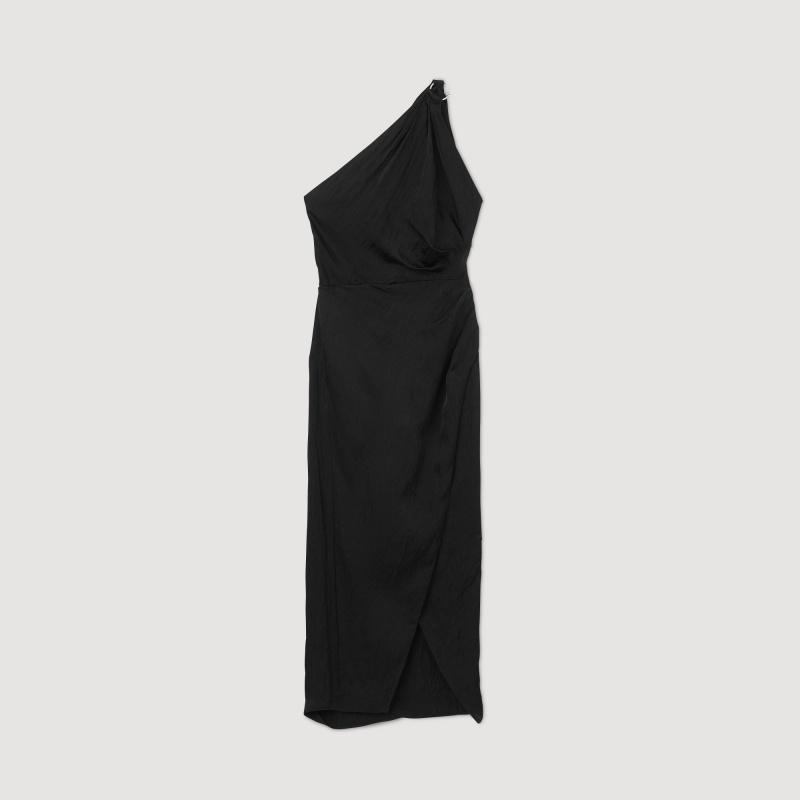 Sandro Asymmetric dress Black | SN-SDO64196