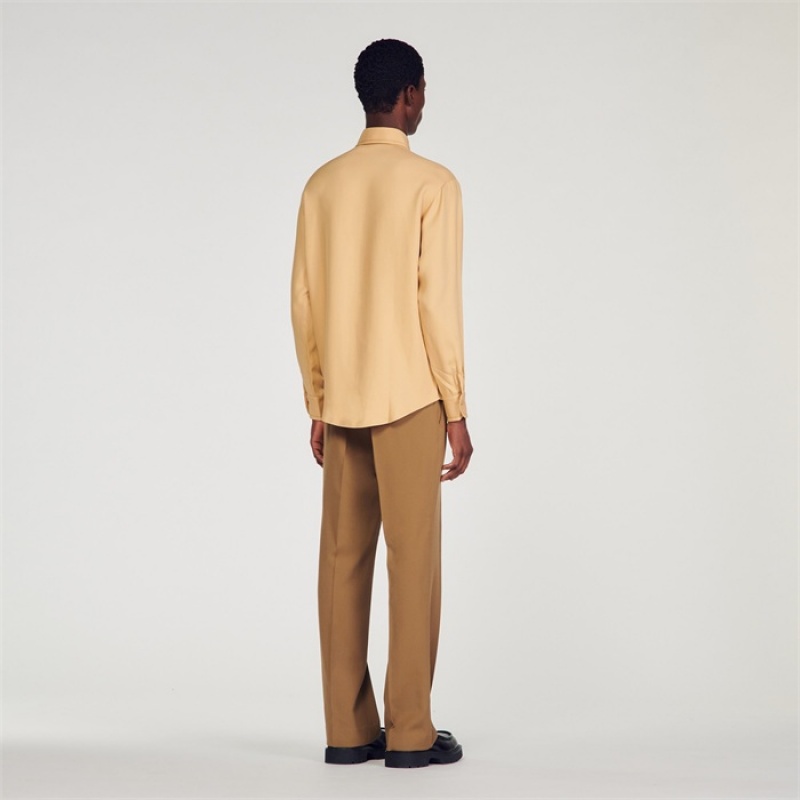 Sandro Billowy shirt Mustard | SN-SDO65044