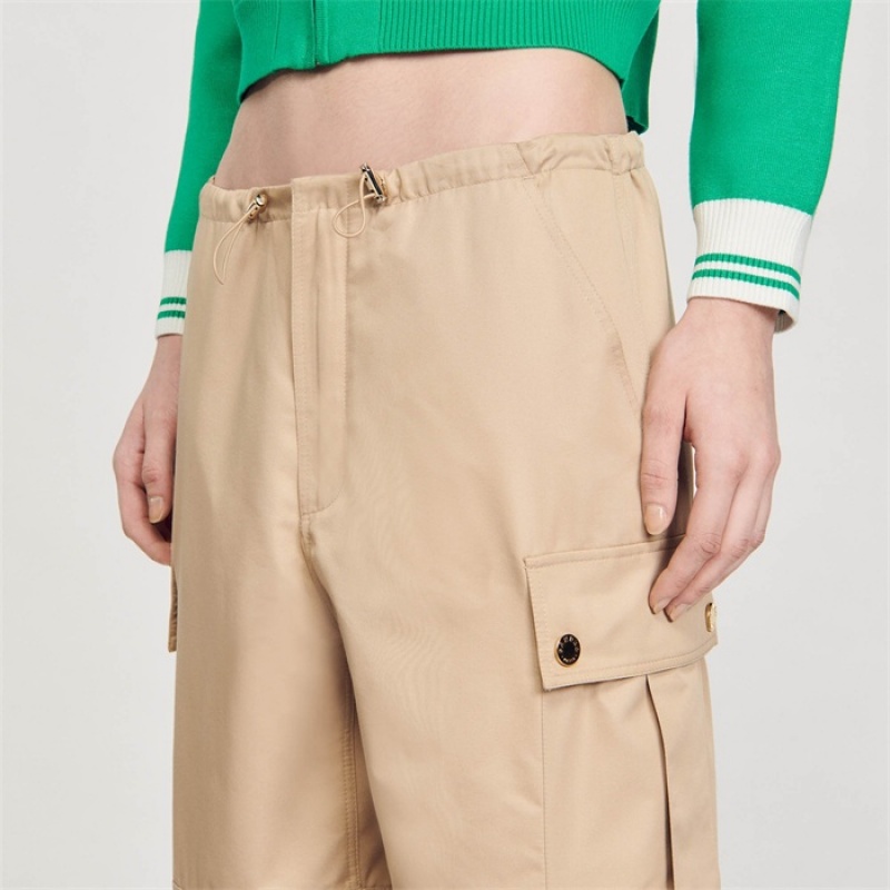 Sandro Cargo trousers Beige | SN-SDO64802