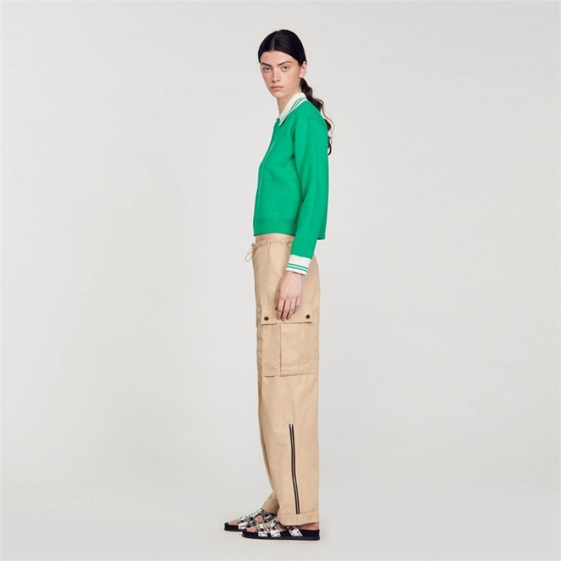 Sandro Cargo trousers Beige | SN-SDO64802