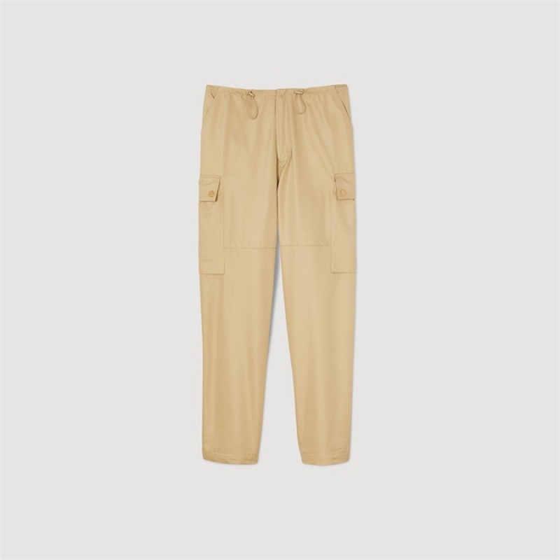 Sandro Cargo trousers Beige | SN-SDO64802