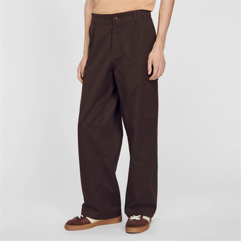 Sandro Cargo trousers Brown | SN-SDO65359