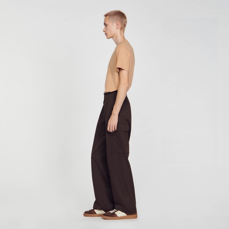 Sandro Cargo trousers Brown | SN-SDO65359