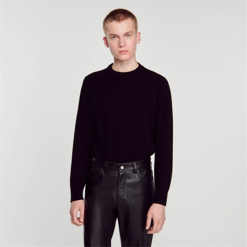 Sandro Cashmere sweater Carbon Black | SN-SDO65252