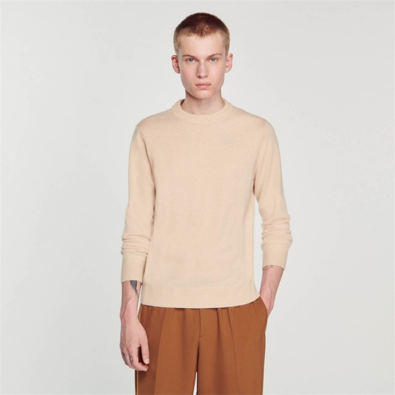 Sandro Cashmere sweater Cream | SN-SDO65282