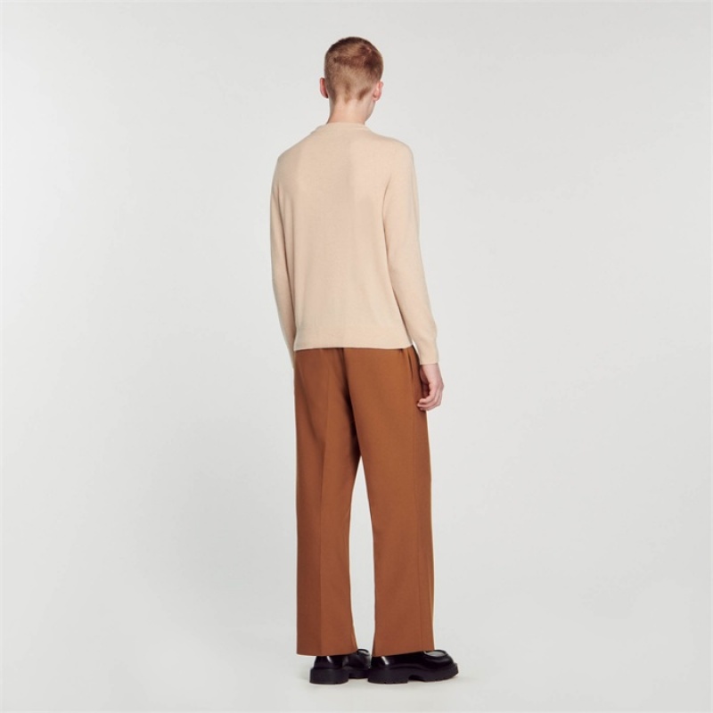 Sandro Cashmere sweater Cream | SN-SDO65282