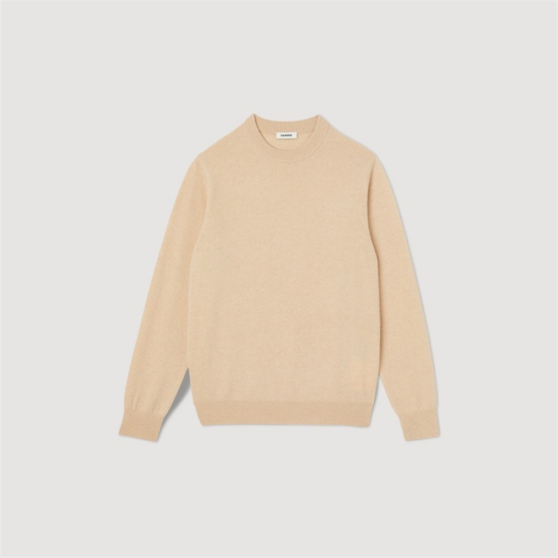 Sandro Cashmere sweater Cream | SN-SDO65282