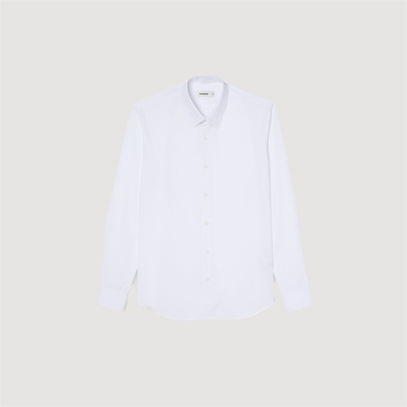 Sandro Classic cotton shirt White | SN-SDO65022