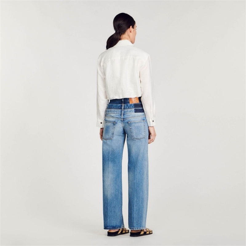 Sandro Cropped shirt White | SN-SDO64394