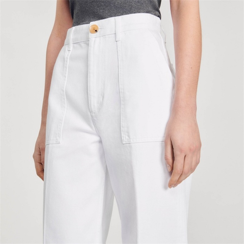 Sandro Denim trousers White | SN-SDO64809