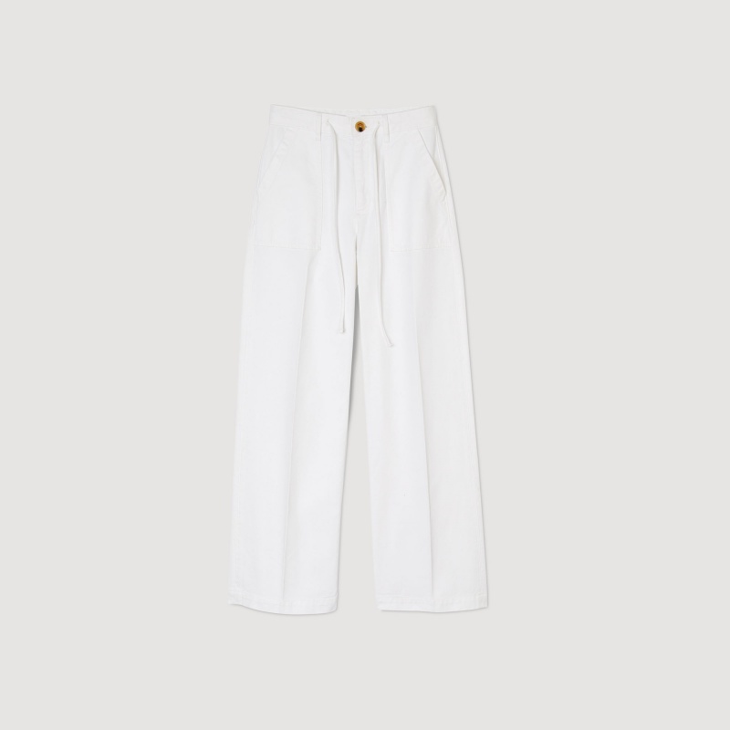 Sandro Denim trousers White | SN-SDO64809