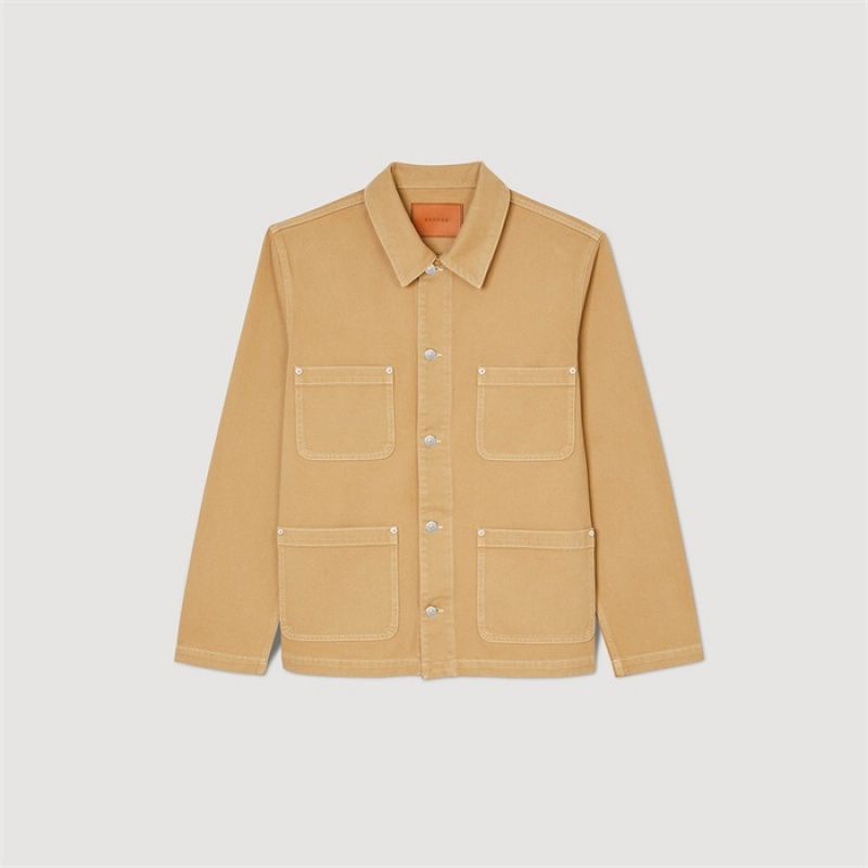 Sandro Denim worker jacket Beige | SN-SDO65181