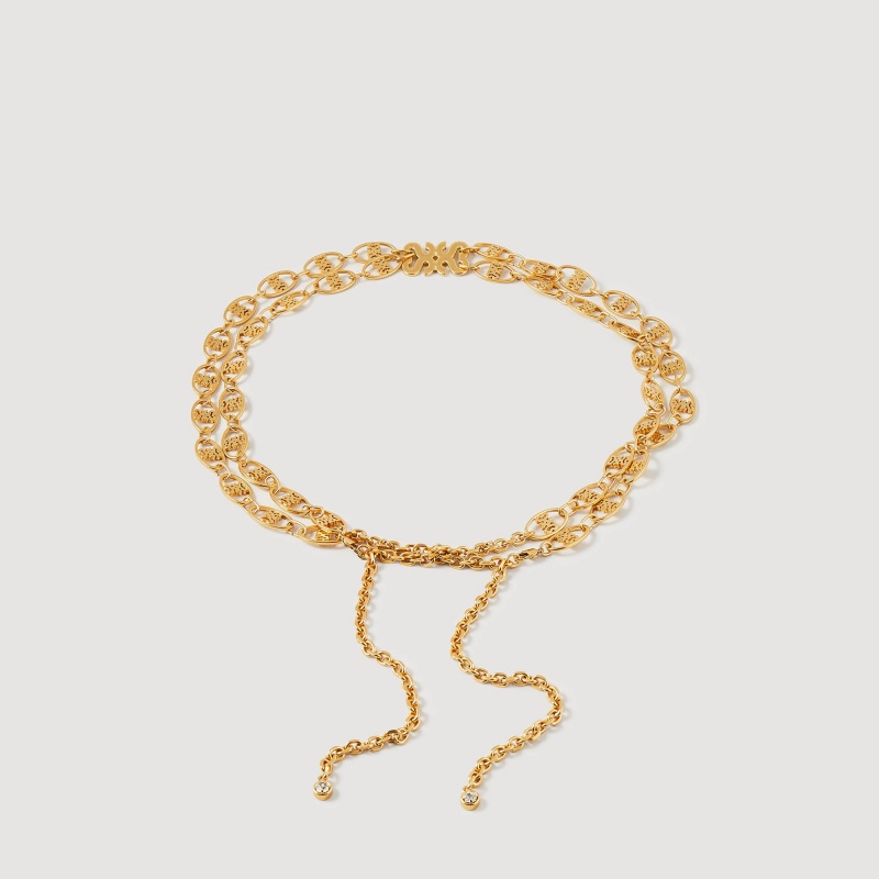 Sandro Double chain jewellery belt Gold | SN-SDO64989