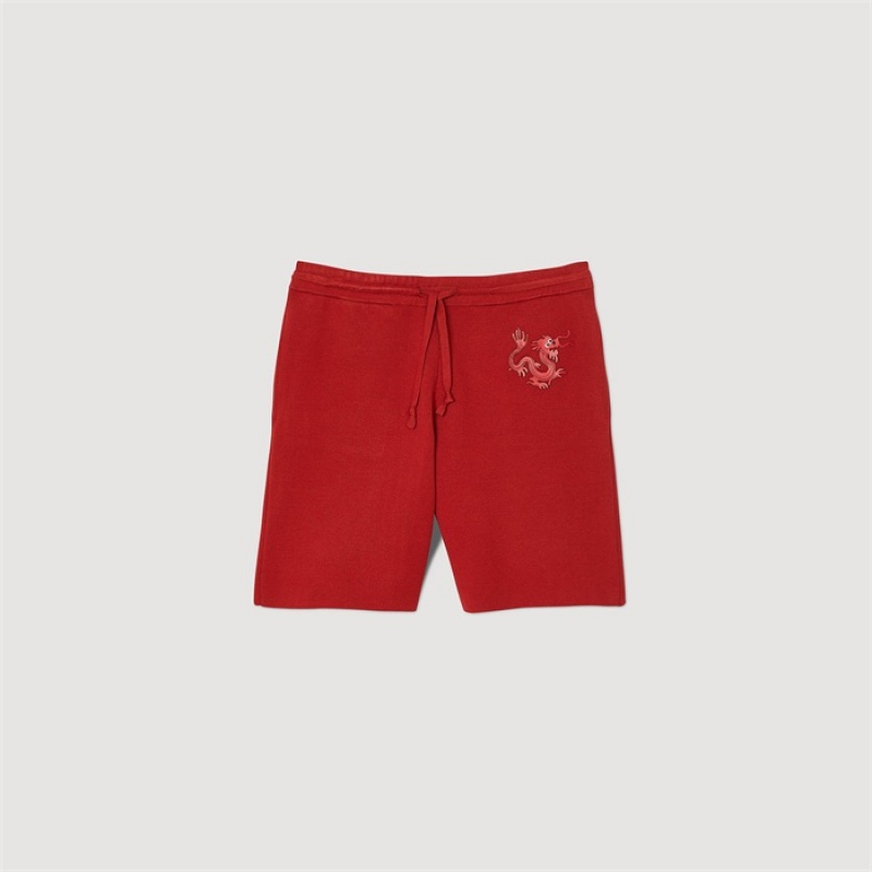 Sandro Dragon shorts Red | SN-SDO65379