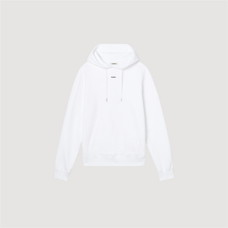 Sandro Embroidered hoodie White | SN-SDO64500