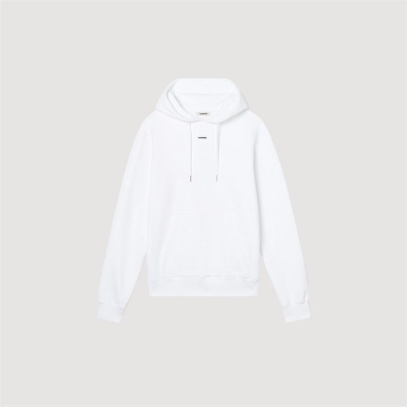 Sandro Embroidered hoodie White | SN-SDO65318