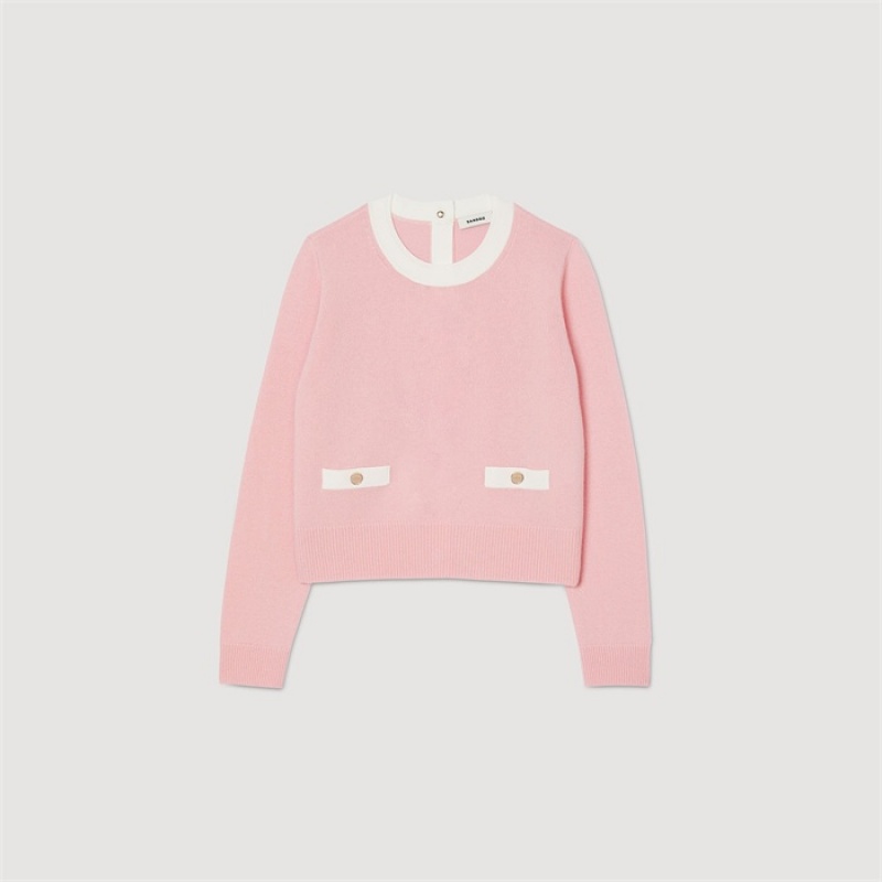 Sandro Fine knit sweater Pink | SN-SDO64630