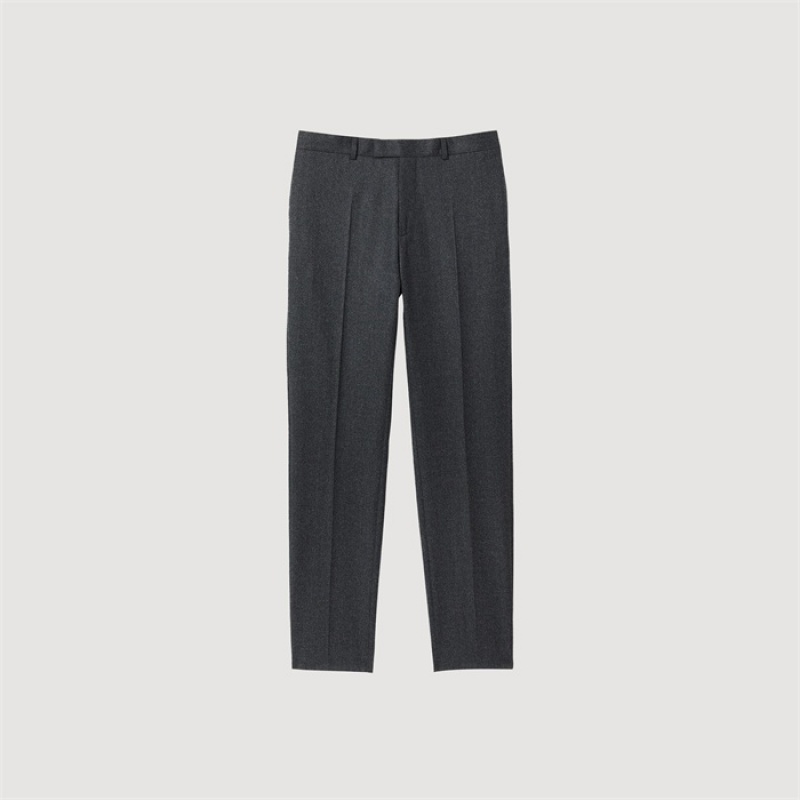 Sandro Flannel suit pants Charcoal Grey | SN-SDO65215