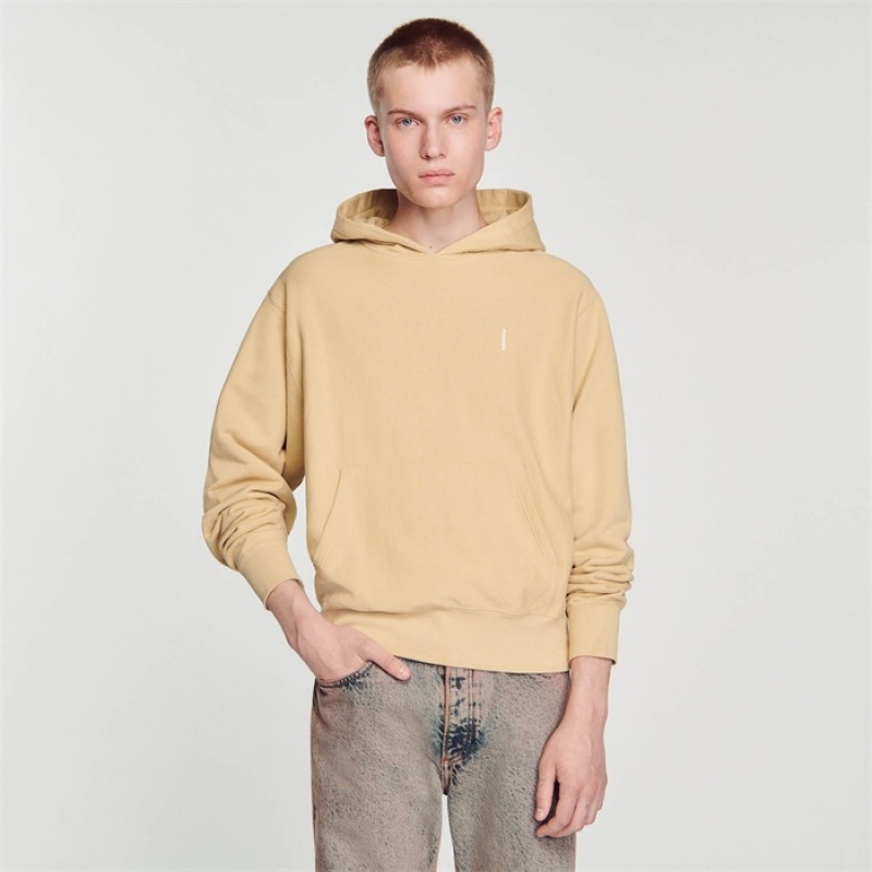 Sandro Fleece hoodie Beige | SN-SDO65304