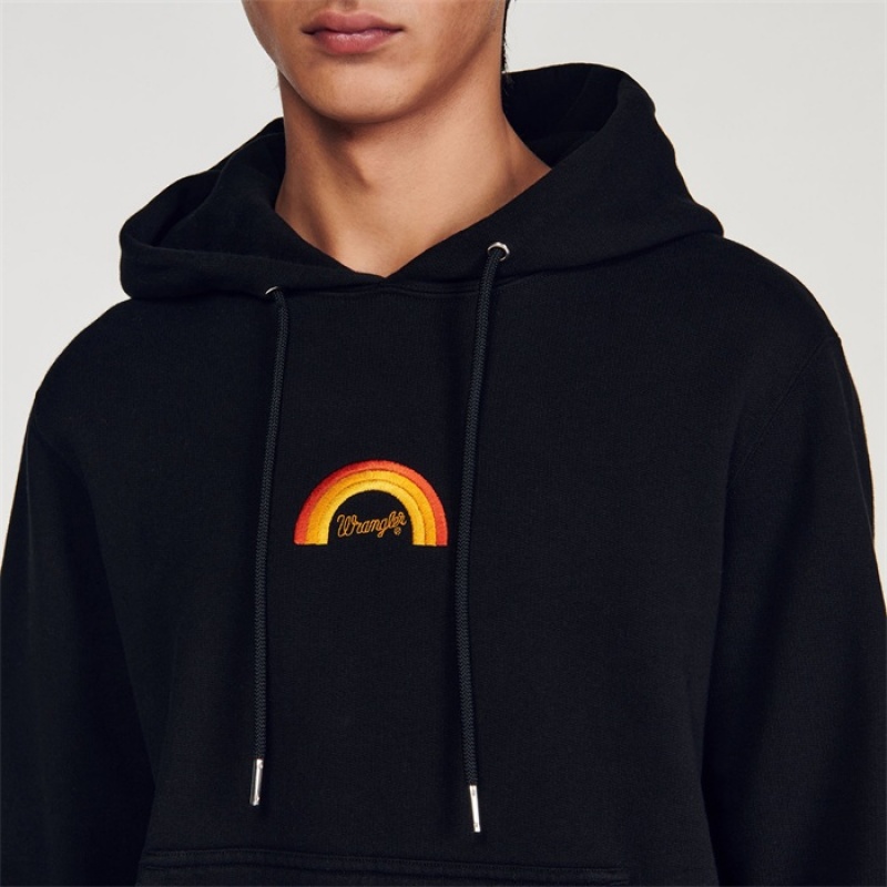 Sandro Fleece hoodie WRANGLER Black | SN-SDO65315