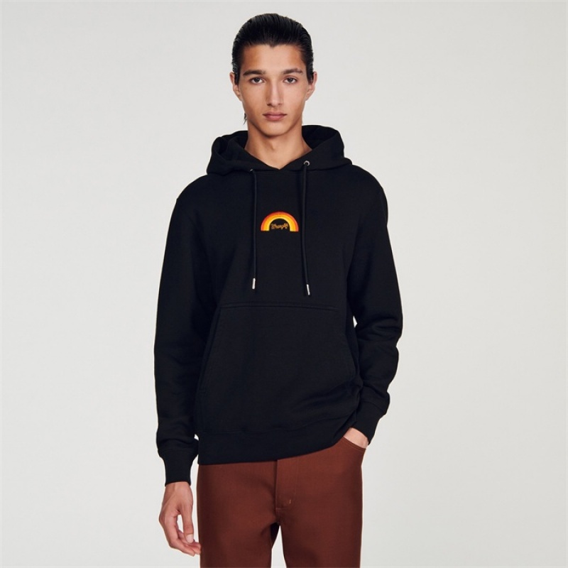 Sandro Fleece hoodie WRANGLER Black | SN-SDO65315