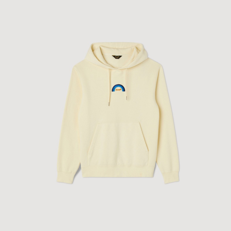 Sandro Fleece hoodie WRANGLER Cream | SN-SDO65314