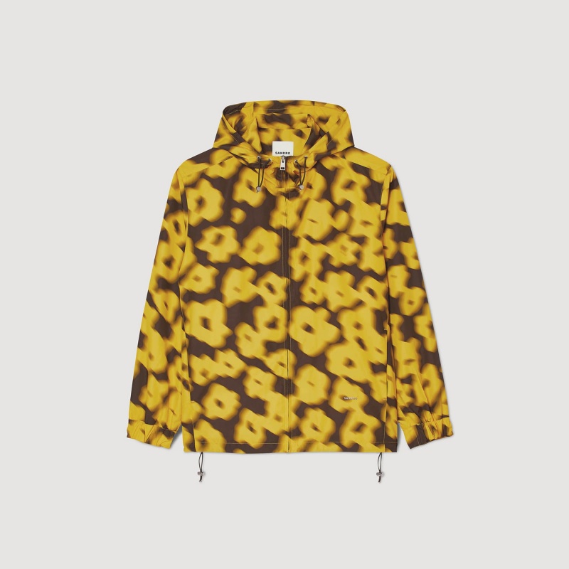 Sandro Floral print jacket Yellow | SN-SDO65174