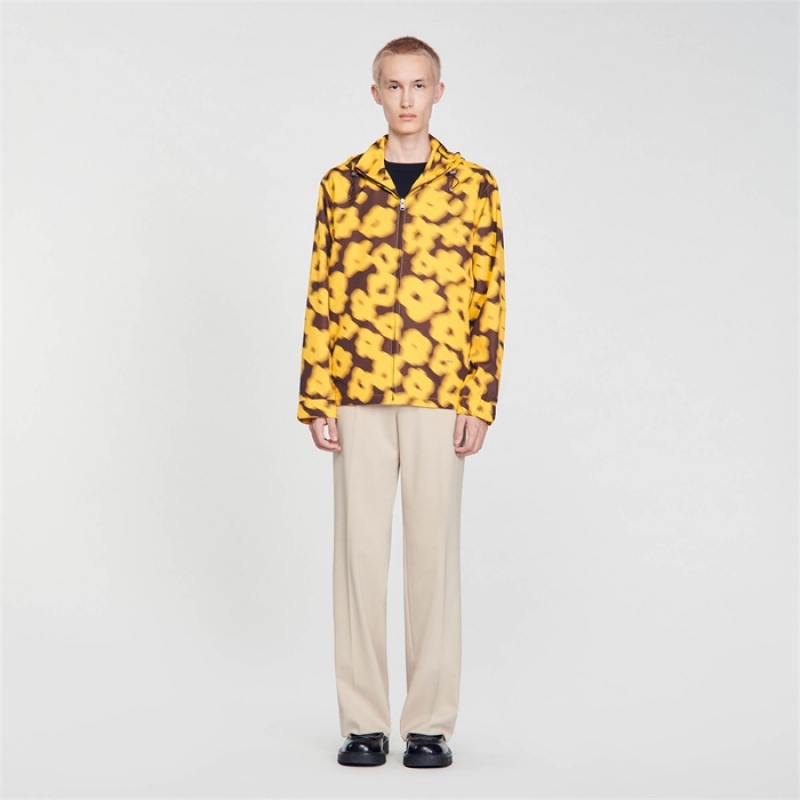 Sandro Floral print jacket Yellow | SN-SDO65174