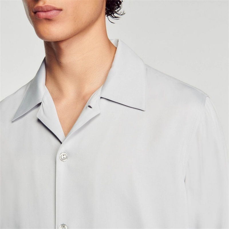 Sandro Flowing shirt Putty | SN-SDO65043